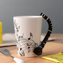 Load image into Gallery viewer, Creative Guitar Ceramic Cup Personality Novelty Music Note Milk Coffee Tea Cup Juice Lemon Mug Home Office Drinkware Unique Gift