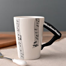 Load image into Gallery viewer, Creative Guitar Ceramic Cup Personality Novelty Music Note Milk Coffee Tea Cup Juice Lemon Mug Home Office Drinkware Unique Gift