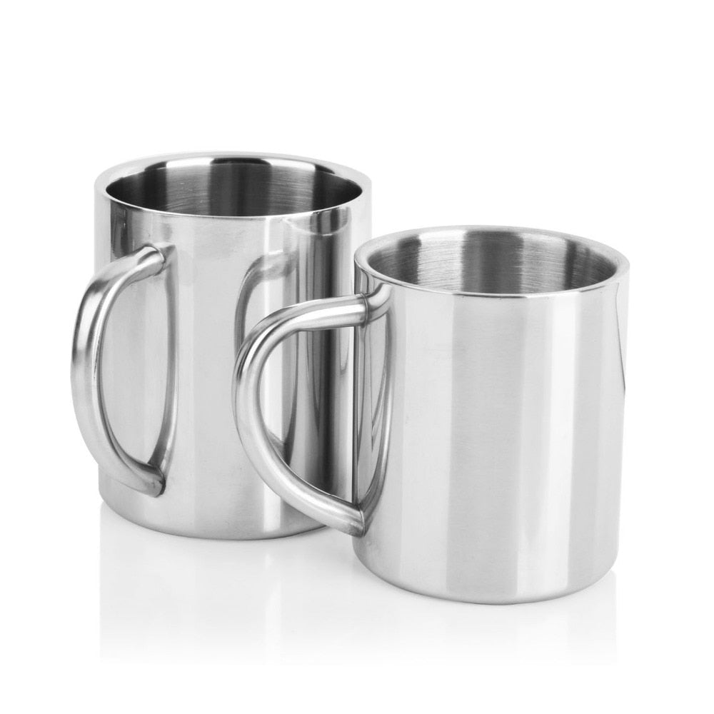 Stainless Steel Mugs, Tea & Coffee Mugs, Silver, Stainless Steel